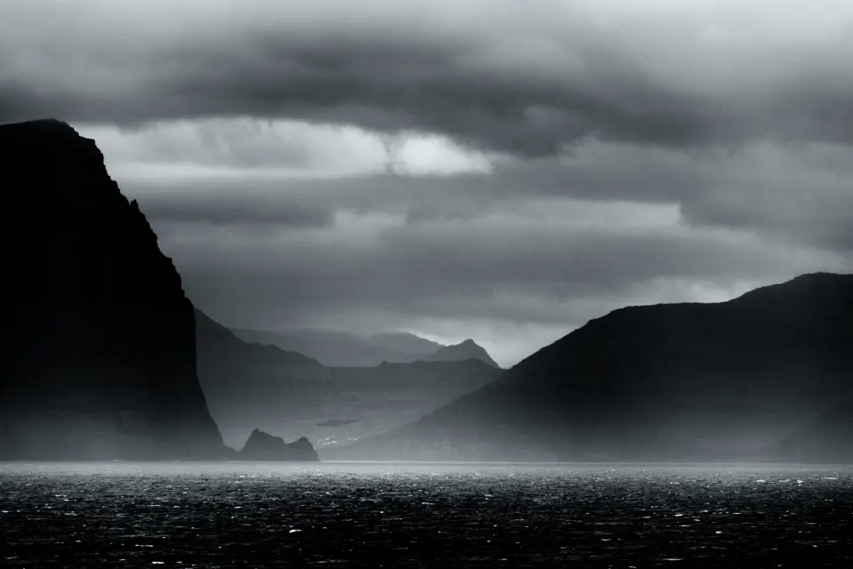 A storm over water